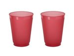 16 oz. Frost-Flex Plastic Stadium Cup - High Quantity - Frost Red