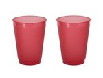 16 oz. Frost-Flex Plastic Stadium Cup - High Quantity - Frost Red