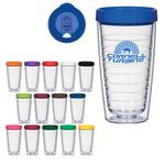 16 Oz. Hydro Double Wall Tumbler With Lid -  