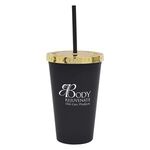 16 Oz. Moonlit Cove Tumbler - Metallic Gold Lid