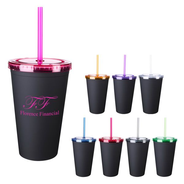 Main Product Image for Imprinted 16 Oz Newport Tumbler With Straw