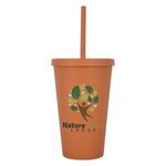 16 Oz. Newport Wheat Travel Tumbler