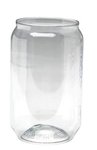 16 oz. Plastic Reserv Can Glass - Clear