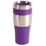 16 oz. Silver Streak Tumbler - Silver-purple