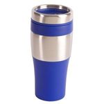 16 oz. Silver Streak Tumbler - Silver-reflex Blue