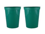 16 oz. Smooth Wall Plastic Stadium Cup - Kelly Green