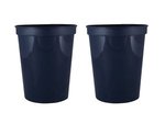 16 oz. Smooth Wall Plastic Stadium Cup - Navy