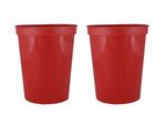 16 oz. Smooth Wall Plastic Stadium Cup - Red