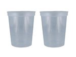 16 oz. Smooth Wall Plastic Stadium Cup - Trans. Clear