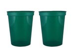 16 oz. Smooth Wall Plastic Stadium Cup - Translucent Green