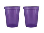 16 oz. Smooth Wall Plastic Stadium Cup - Translucent Purple