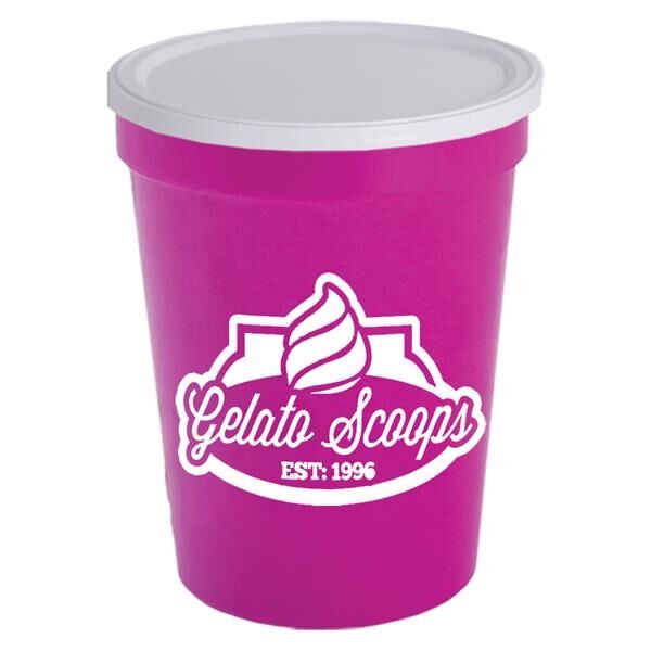 Main Product Image for 16 Oz Stadium Cup With No-Hole Lid