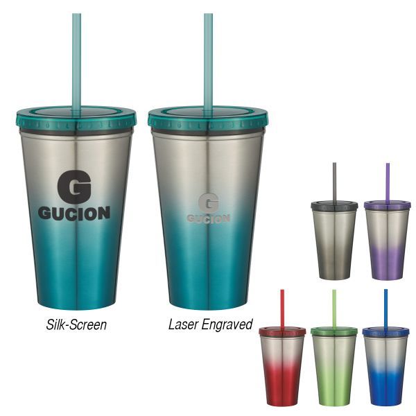 Main Product Image for Custom Printed 16 Oz. Stainless Steel Double Wall Chroma Tumbler