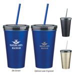 Buy Custom Printed 16 Oz. Stainless Steel Double Wall Tumbler With S