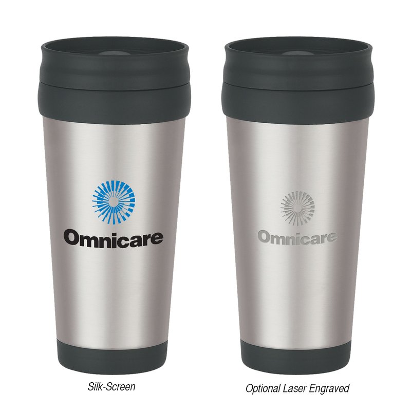 Main Product Image for Imprinted 16 Oz Stainless Steel Slide Action Travel Tumbler