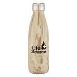16 Oz. Stainless Steel Swig Woodtone Bottle -  