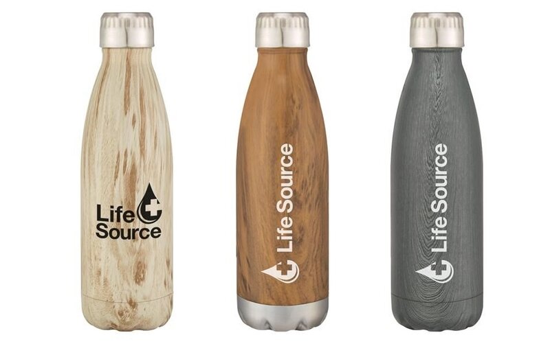 Main Product Image for Giveaway 16 Oz Stainless Steel Woodtone Swiggy Bottle