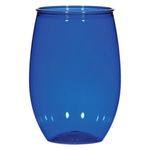 16 Oz. Stemless Wine Glass - Blue