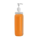 16 oz. The Pint Pump Bottle With View Stripe - Orange