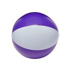 16" Two-Tone Beach Ball - Purple-white