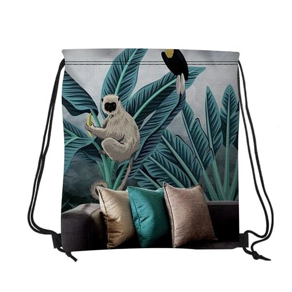 Main Product Image for 16" W x 18" H Canvas Drawstring Backpack