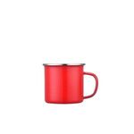 16oz Enamel mug with Stainless Steel rim -  