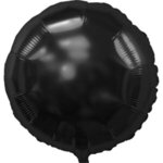 17" Round Helium Saver XTRALIFE Foil Balloons - Black