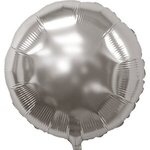 17" Round Helium Saver XTRALIFE Foil Balloons - Silver