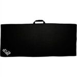 17" x 40" Waffle Caddy Towel w/ Black Loop - Black