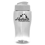 18 Oz Transparent Bottle With Flip Lid -  