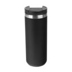 18 Oz. Full Laser Sienna Stainless Steel Bottle - Black