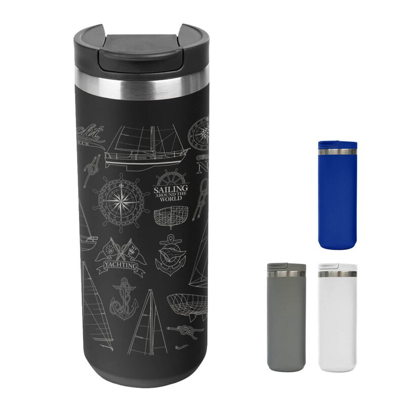 Main Product Image for 18 Oz. Full Laser Sienna Stainless Steel Bottle