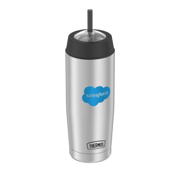 Main Product Image for 18 Oz Thermos (R) Double Wall Stainless Steel Tumbler With Straw