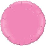 18" Round 2-Color Spot Print Microfoil Balloons - Rose