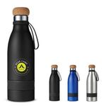 19 oz. Double Wall Vacuum Bottle with Cork Lid -  