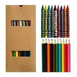 19 Piece Crayon And Pencil Set - Natural
