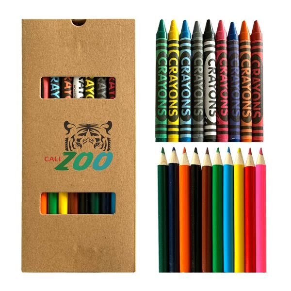Main Product Image for Giveaway 19 Piece Crayon And Pencil Set
