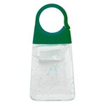 1.35 Oz. Hand Sanitizer With Color Moisture Beads - Clear with Green