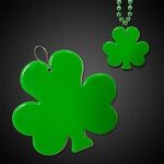 2 1/2" Clip On Shamrock Medallion Badge -  