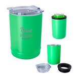 2-In-1 Copper Insulated Beverage Holder And Tumbler - Laser -  