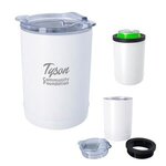 2-In-1 Copper Insulated Beverage Holder And Tumbler - Laser -  