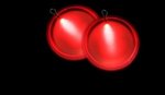 2"  LED Lighted Badges with attached J-Hook medallion - Red