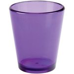 2 oz Acrylic Shot Glass - Translucent Purple