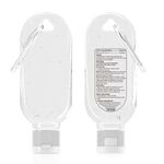 2 oz Hand Sanitizer Gel with Carabiner - Clear