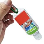 2 oz Hand Sanitizer Gel with Carabiner -  