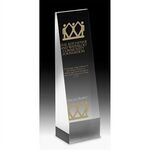 Buy 6"  - Angled Obelisk Award - Silkscreen