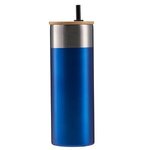 20 oz Stainless Steel Tumbler with Bamboo Lid 