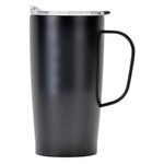 20 oz Straight Stainless Steel Travel Mug - Black