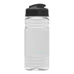 20 Oz. Clear Sports Bottle with USA Flip Top Lid - Clear