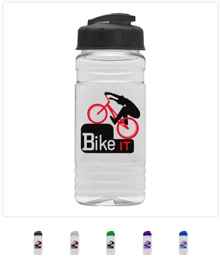 Main Product Image for 20 Oz. Clear Sports Bottle with USA Flip Top Lid